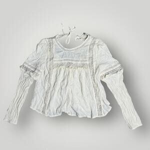 American Eagle High Neck Boho Blouse sz SP